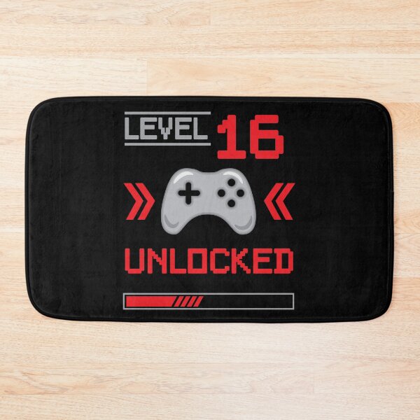 Item preview, Level 16 unlocked - 16th birthday Gamer shirt designed and sold by Gerald Waters.