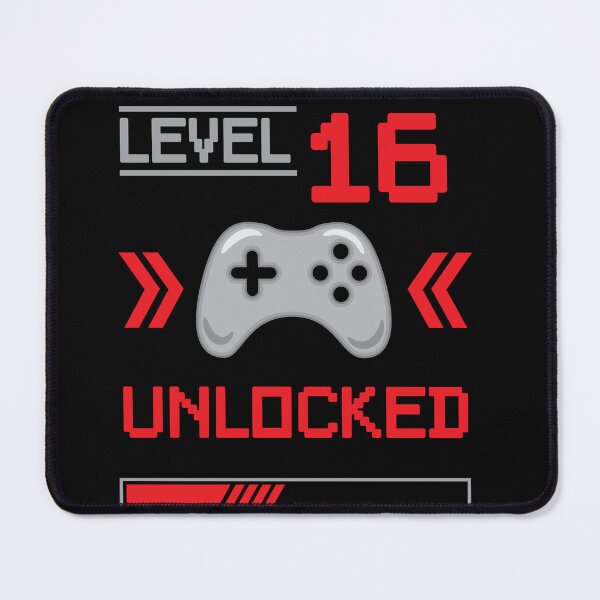 Item preview, Level 16 unlocked - 16th birthday Gamer shirt designed and sold by Gerald Waters.