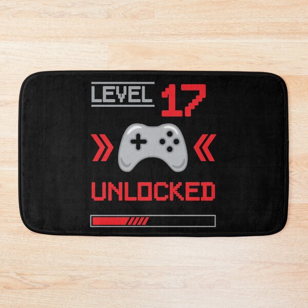 Item preview, Level 17 unlocked - 17th birthday Gamer shirt designed and sold by Gerald Waters.
