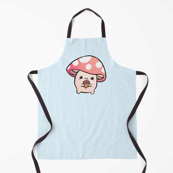 Item preview, Cute little mushroom holding an acorn designed and sold by Yarafantasyart.