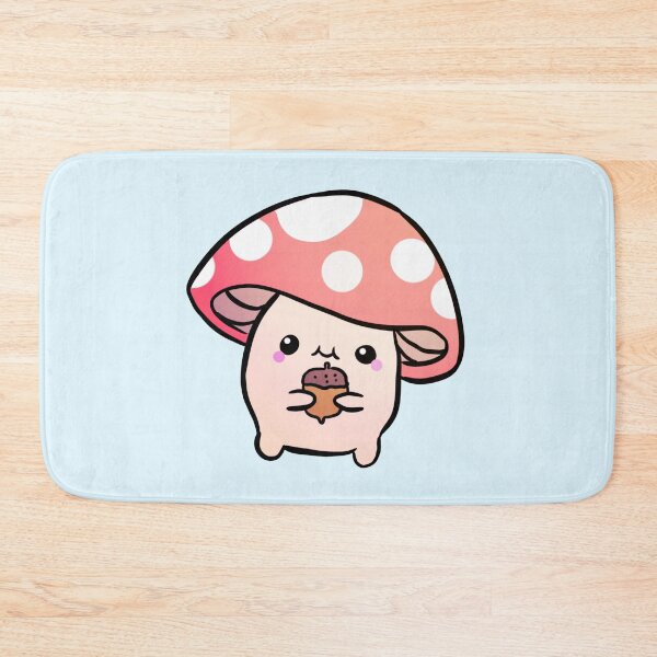 Item preview, Cute little mushroom holding an acorn designed and sold by Yarafantasyart.