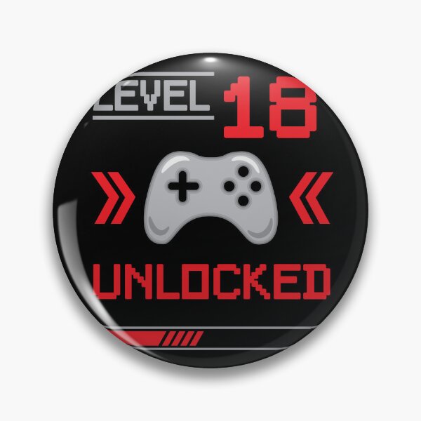 Item preview, Level 18 unlocked - 18th birthday Gamer shirt designed and sold by Gerald Waters.
