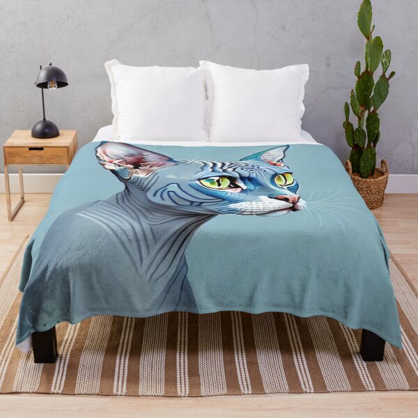 Item preview, Hokusai Sphynx Cat Japanese Style Cat Portait designed and sold by Pumpkin-Prints.