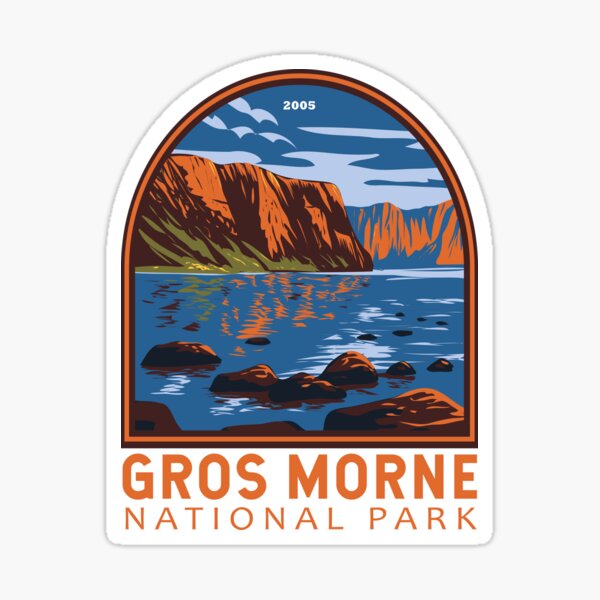 Item preview, Gros Morne National Park Canada Vintage Emblem designed and sold by KrisSidDesigns.