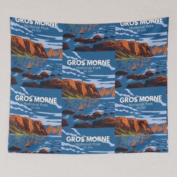 Item preview, Gros Morne National Park Canada Travel Art Vintage designed and sold by KrisSidDesigns.
