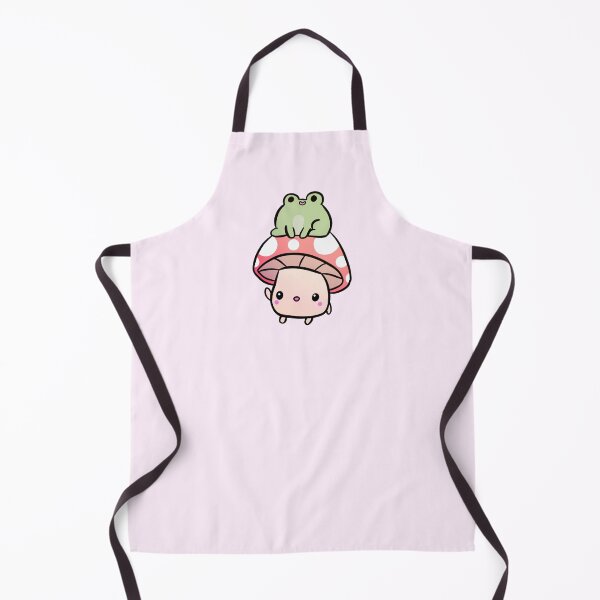 Item preview, Cute mushrooms with a frog friend designed and sold by Yarafantasyart.