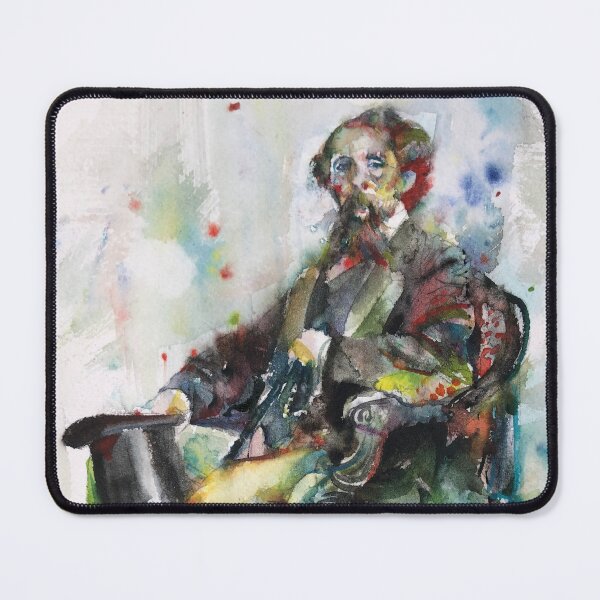 Item preview, CHARLES DICKENS - watercolor portrait .8 designed and sold by lautir.