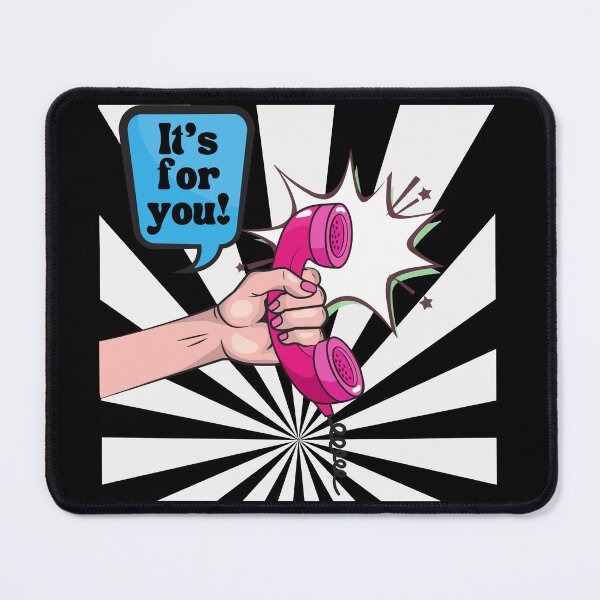 Item preview, Retro Pop Art Phonecall - "It's For You!" - Dark designed and sold by TotesUnique.