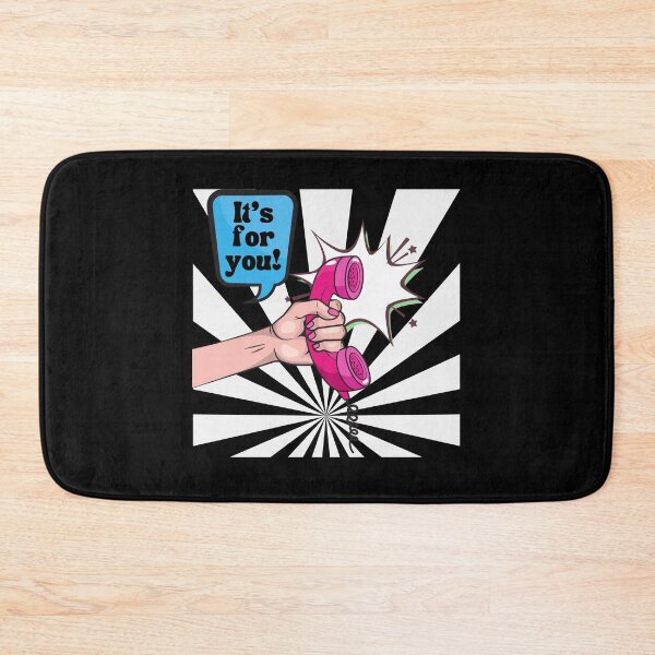 Item preview, Retro Pop Art Phonecall - "It's For You!" - Dark designed and sold by TotesUnique.