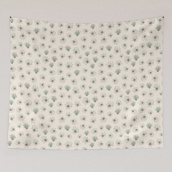 Item preview, pistils green brick with cream background designed and sold by cezidesign.