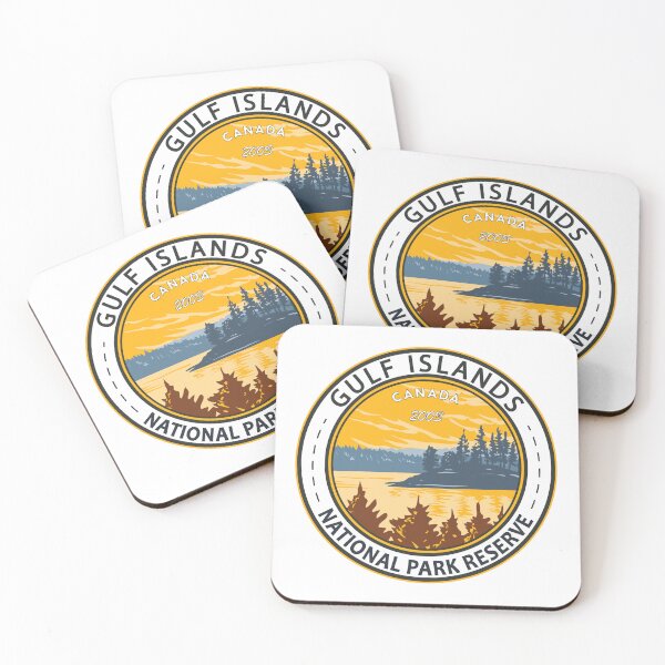 Item preview, Gulf Islands National Park Reserve Canada Vintage Badge designed and sold by KrisSidDesigns.