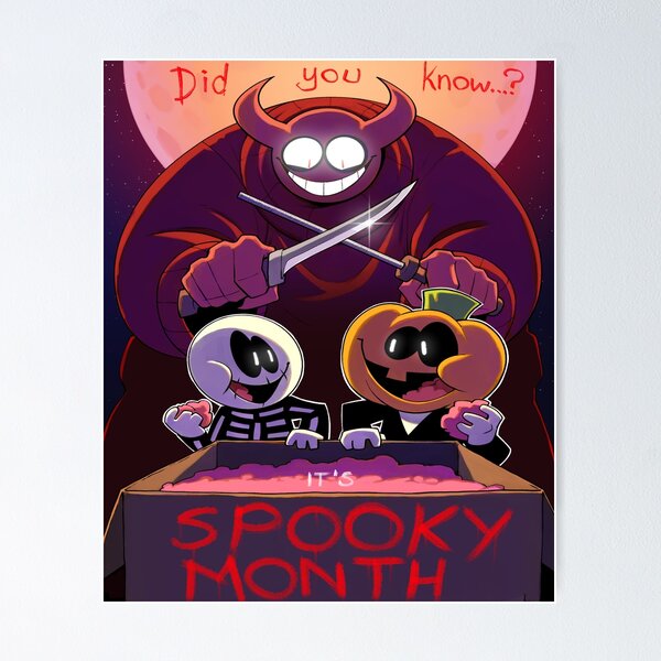 Spooky Month Poster for Sale by TinyPinkShoe