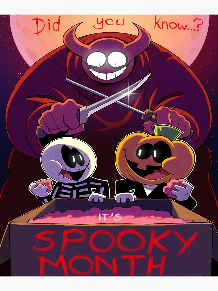 Kevin from the Spooky Month ? Sticker for Sale by Vincentstan