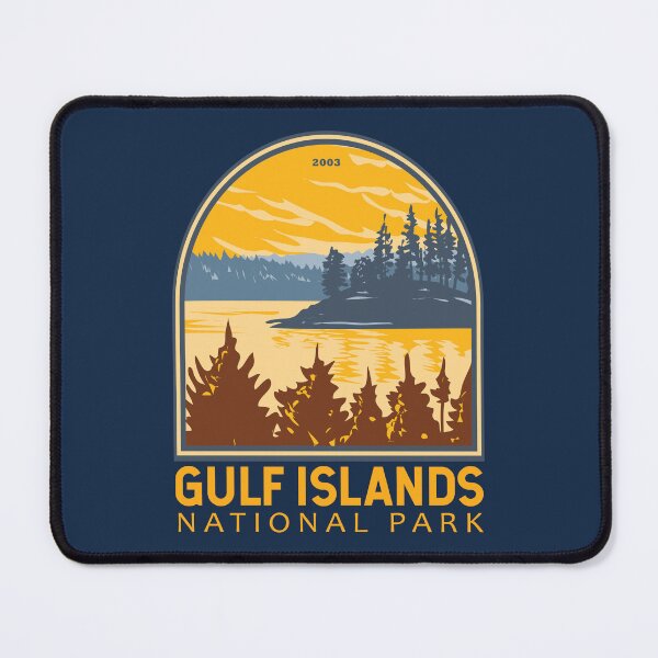 Item preview, Gulf Islands National Park Reserve Canada Vintage Emblem designed and sold by KrisSidDesigns.