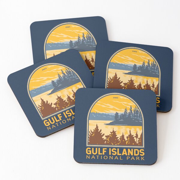 Item preview, Gulf Islands National Park Reserve Canada Vintage Emblem designed and sold by KrisSidDesigns.