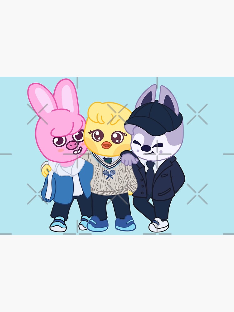 STRAY KIDS (SKZOO) Nacific Dwaekki, Bbokari and Wolfchan