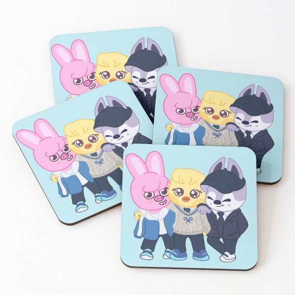 Item preview, STRAY KIDS (SKZOO) Nacific Dwaekki, Bbokari and Wolfchan  designed and sold by LilMissRandom17.