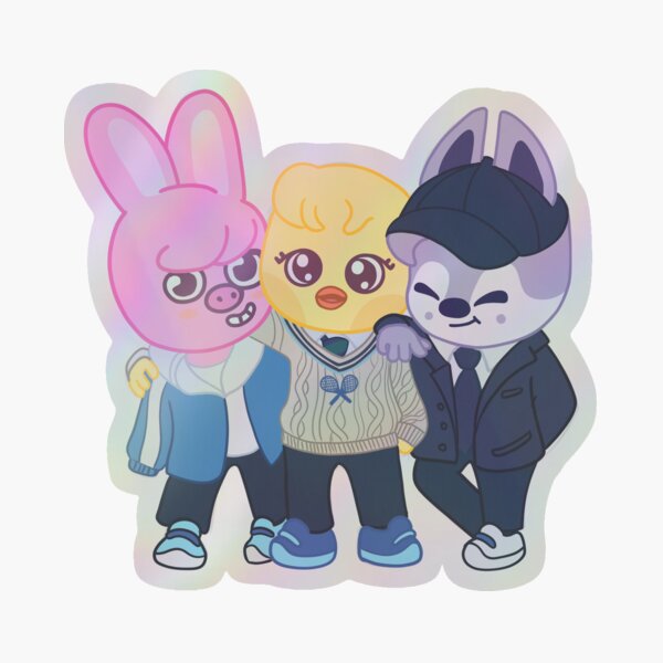 STRAY KIDS (SKZOO) Nacific Dwaekki, Bbokari and Wolfchan 