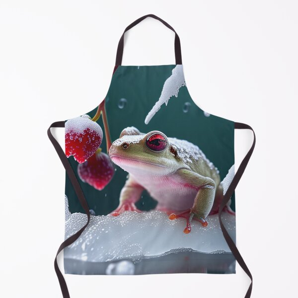 Item preview, Frog and berry in the snow designed and sold by ANVivid.