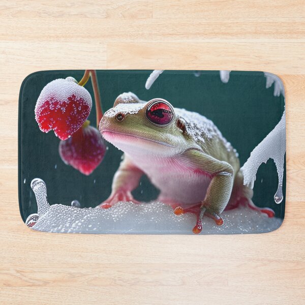 Item preview, Frog and berry in the snow designed and sold by ANVivid.