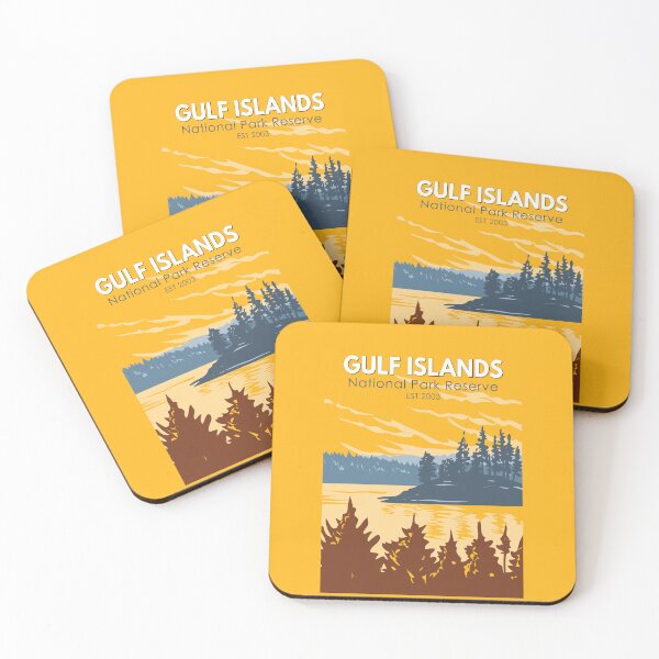 Item preview, Gulf Islands National Park Reserve Canada Travel Art Vintage designed and sold by KrisSidDesigns.