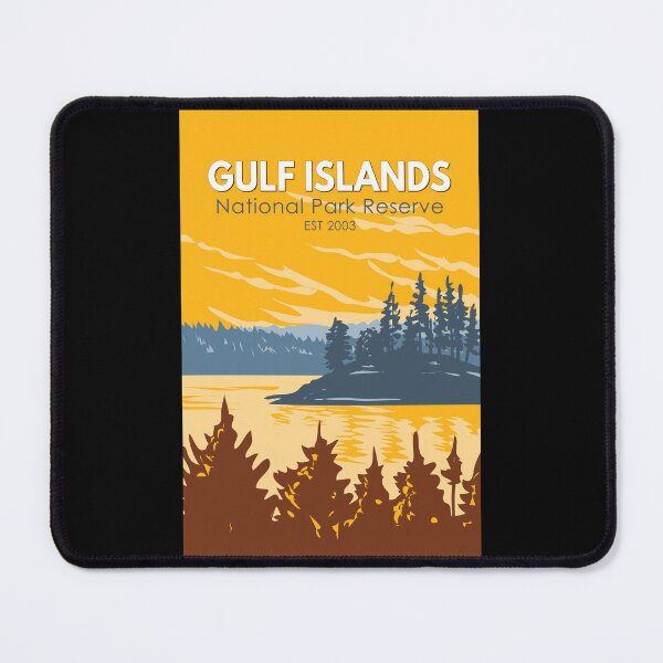 Item preview, Gulf Islands National Park Reserve Canada Travel Art Vintage designed and sold by KrisSidDesigns.