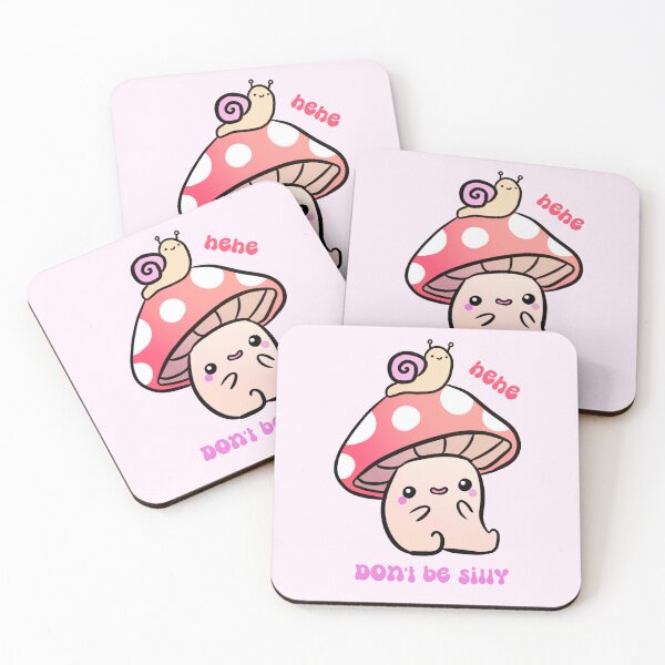 Item preview, Don't be silly Cute little mushroom with a snail friend  designed and sold by Yarafantasyart.