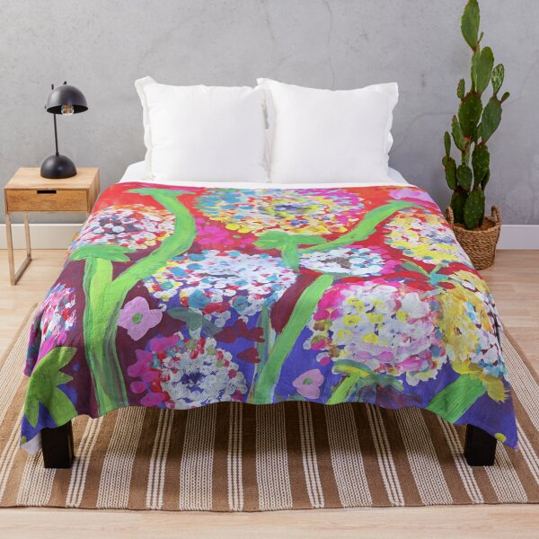 Item preview, Colorful Dandelion Wildflowers Meadow - Handpainted nature scenery designed and sold by Wolshebnaja.