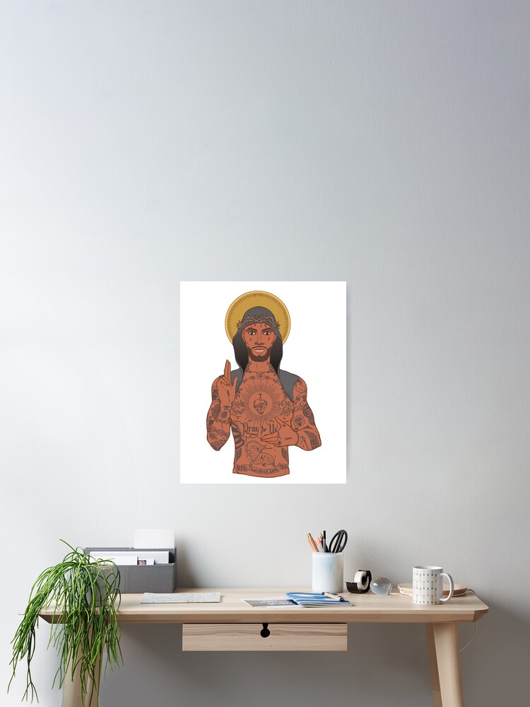 Afroamerikaner Jesus Christus Poster Von Peaceluvjoy Redbubble