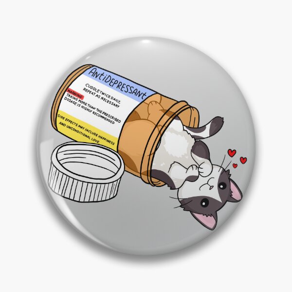 Item preview, Tuxedo cow kitty antidepressant love medicine designed and sold by Sadhbh rua.