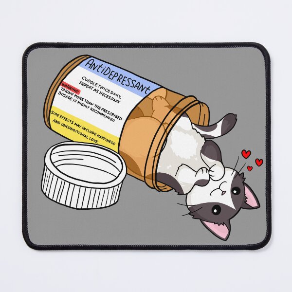 Item preview, Tuxedo cow kitty antidepressant love medicine designed and sold by Sadhbh rua.