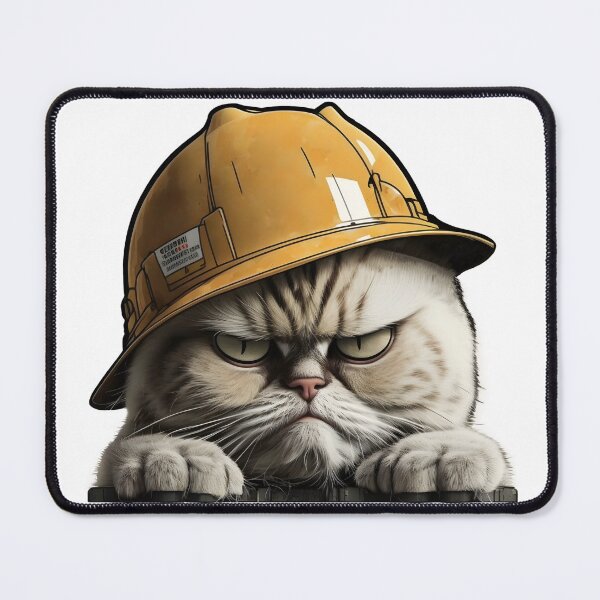 Item preview, Annoyed Cat Catswithhardhats designed and sold by PronteraDesign.