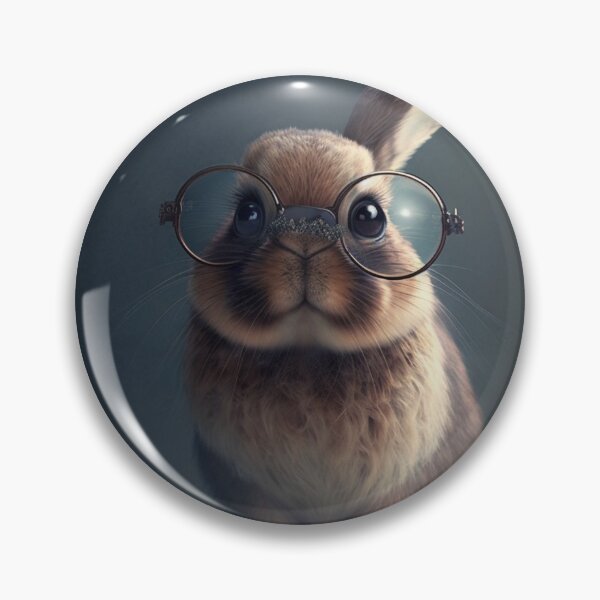 Item preview, Pretty Cute Rabbit With Glasses designed and sold by WixWorks.
