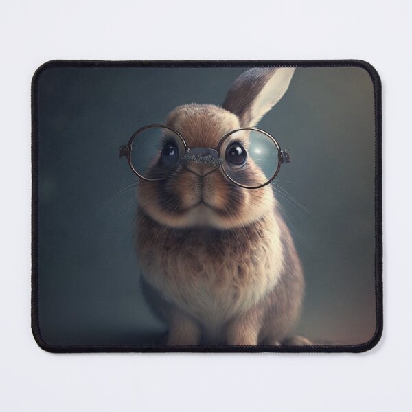 Item preview, Pretty Cute Rabbit With Glasses designed and sold by WixWorks.