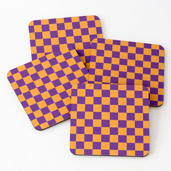 Item preview, Purple and Orange Checkerboard Pattern designed and sold by Michael Stewart.