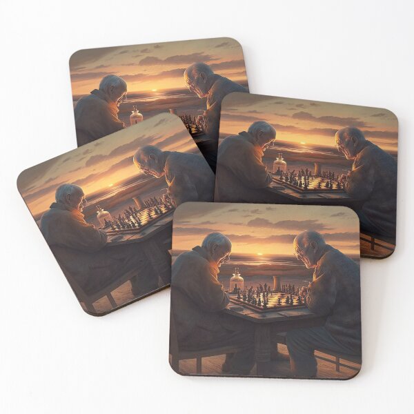 Item preview, Chess Game In Front Of A Sunset designed and sold by WixWorks.