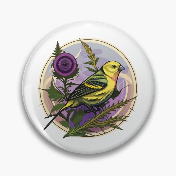 Item preview, American Goldfinch on a Milk Thistle designed and sold by Vector-nook.