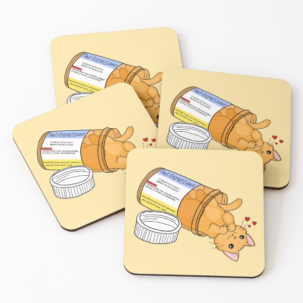 Item preview, Orange kitty antidepressant love medicine designed and sold by Sadhbh rua.