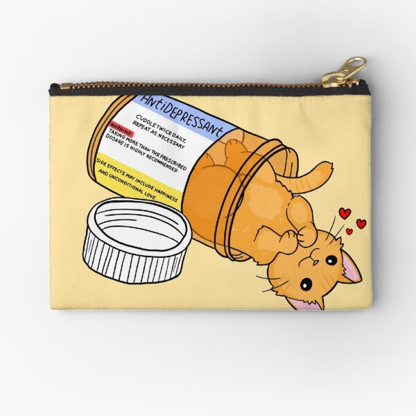 Item preview, Orange kitty antidepressant love medicine designed and sold by sivelobanova.