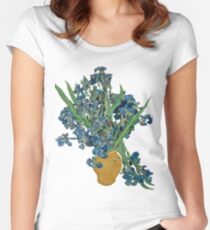 Van Gogh Iris Grunge Fitted Scoop T-Shirt