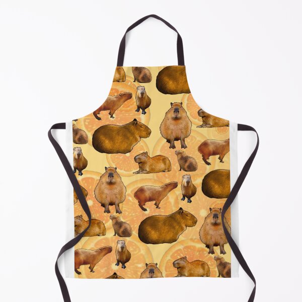 Item preview, Capybara & Oranges (midsize) designed and sold by gildedfinches.