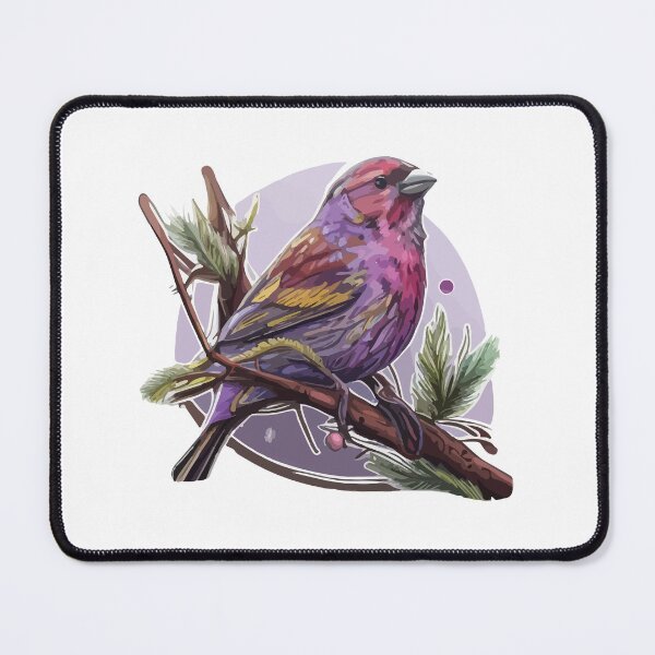 Item preview, Dusky Purple Finch Looking on from a Branch designed and sold by Vector-nook.