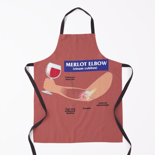 Item preview, Funny Merlot Lover Design - Merlot Elbow designed and sold by Salukeart.