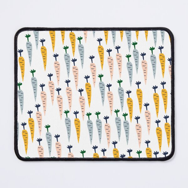 Item preview, Cute Carrot Pattern in Blue, Pink and Orange designed and sold by kapotka.
