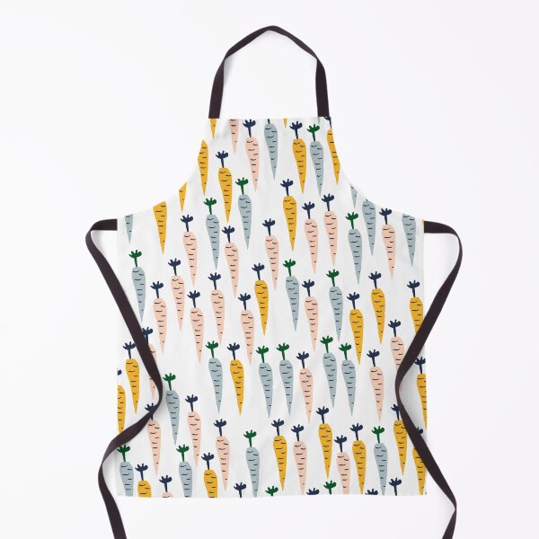 Item preview, Cute Carrot Pattern in Blue, Pink and Orange designed and sold by kapotka.