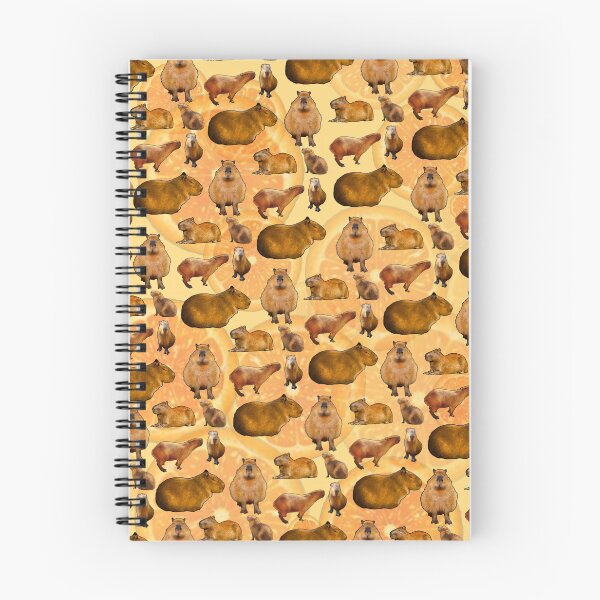 Item preview, Capybara & Oranges print (small) designed and sold by gildedfinches.