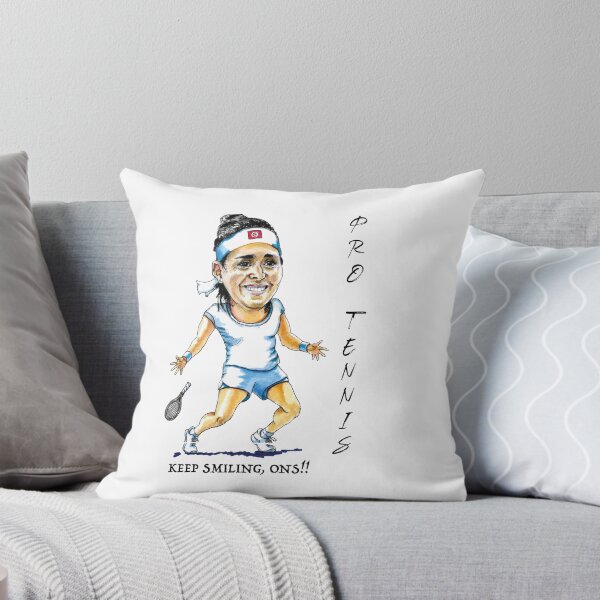 Item preview, Ons Jabeur tennis player caricature designed and sold by dizzycatbiz.
