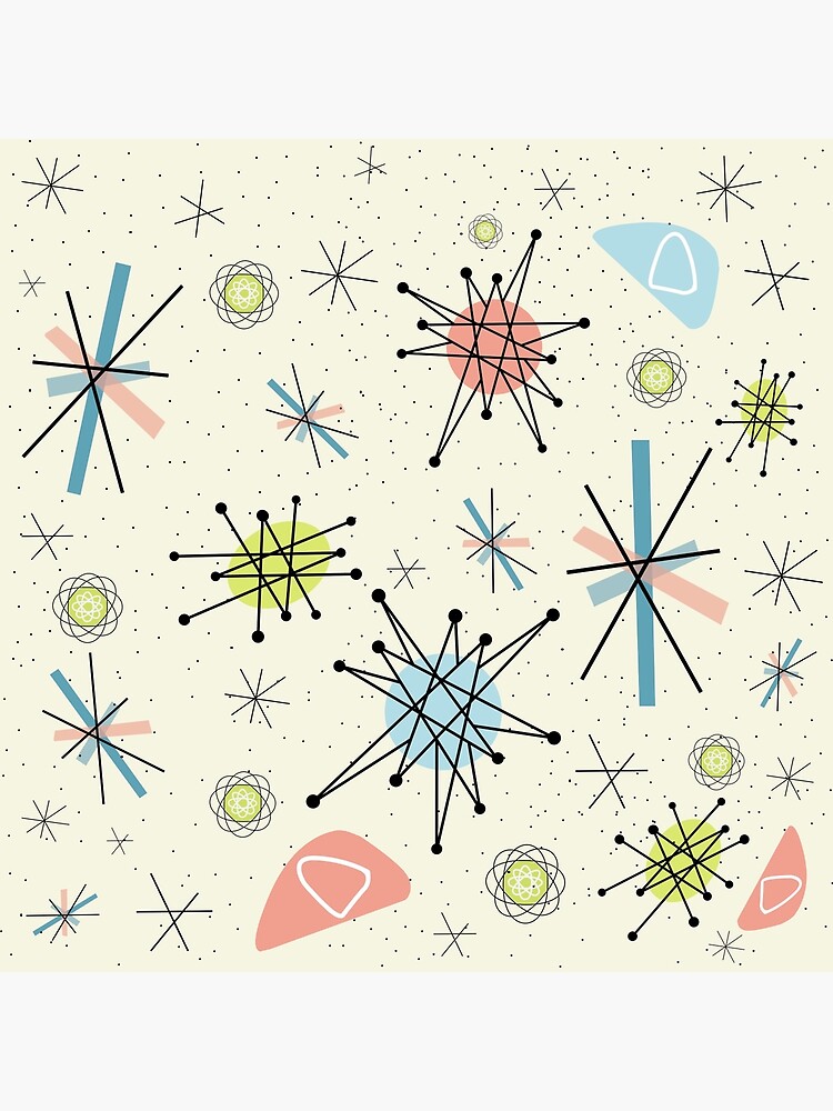 小物 Late 40s early 50s style atomic pattern Atomic Digital Paper | 1950s Atomic Pattern | Mid Century