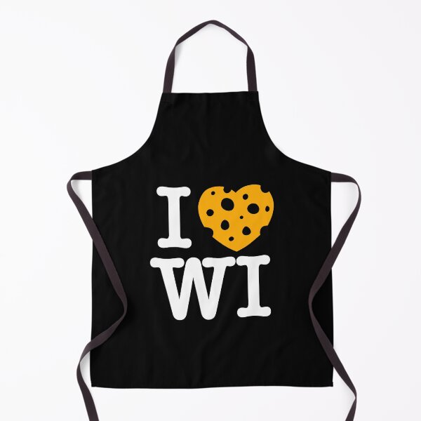 Item preview, I Love Wisconsin - I heart WI with Cheese - On dark background designed and sold by abowersock.