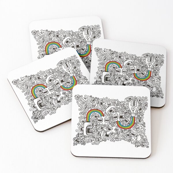 Item preview, Double Rainbow Doodle designed and sold by Gioco Roesch.